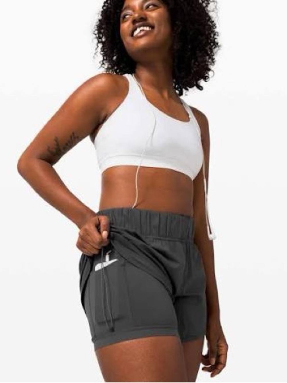 Lululemon Strides Ahead Shorts in Dark Gray